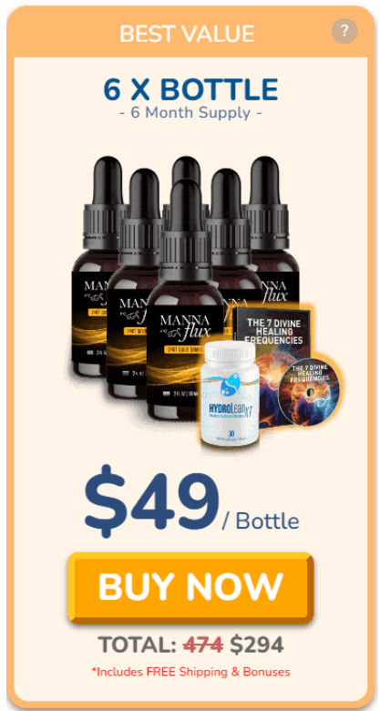 MannaFlux buy 6 bottle